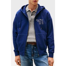 Tommy Hilfiger % 100 Pamuk Relaxed Fit Kapüşonlu Logolu Sweat Erkek Sweat MW0MW39683 C7G