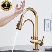 Mutfak Evye Bataryası Dual Flow Smart Dokunmatik Spiralli Fiskiyeli Antik 7 Yıl Garantili Ithal