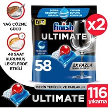 Finish Ultimate Bulaşık Makinesi Deterjanı Kapsül Tablet 116 Adet (58 x 2)