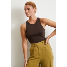 Basic Crop Top Kahve