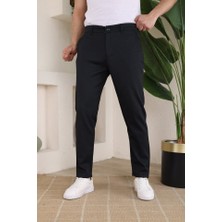 Erkek Casual Slim Fit Cord Desenli Kumaş Pantolon