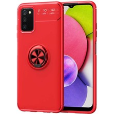 Galaxy A03S Kılıf Omsy Ravel Silikon Kapak-Kırmızı