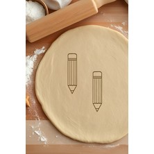 Kalem Kurabiye Kalıbı, Hamur Şekillendirici, Bisküvi Kalıbı, Kolay Kesim Ucu