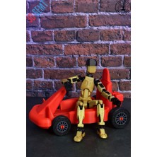 3D Dummy Figür | Hareketli, Pozlanabilir Koleksiyon Modeli | Go-Kart Versiyon