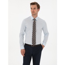 Cacharel Erkek Açık Mavi Slim Fit Pamuk Karışımlı Gömlek 50314589-VR003