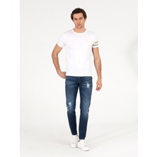 Cacharel Erkek Koyu Mavi Slim Fit Jean Pantolon 50268163-DN0023