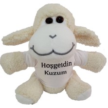 Hoşgeldin Kuzum Tişörtlü Peluş Kuzu