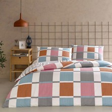 Genç Modası Ranforce Tek Kişilik Nevresim Takımı Loxa Turuncu