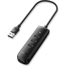 USB Hub USB Splitter 3.0 Ultra Ince 4 Bağlantı Noktalı USB Adaptörü.