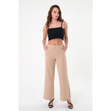 Kadın Taş Lastikli Palazzo Pantolon