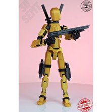 3D Dummy Figür | Hareketli, Pozlanabilir Koleksiyon Modeli | Silahlı Versiyon