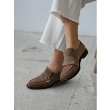 Ovel Camel Hakiki Süet Kadın MAKOSEN