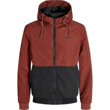 Jack & Jones Jjerush Hood Bomber Noos Kırmızı Erkek Mont 12200208