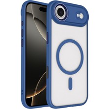 iPhone 17 Air Kılıf Wireless Şarj Özellikli Krom M-Safe Silikon Kapak