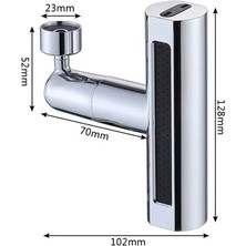 360 Derece Döner Musluk Başlığı