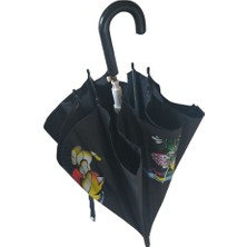 Rubanis Siyah Çocuk Şemsiyesi 4 - 9 Yaş