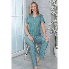 Milan Düğmeli Kadın Pijamatakımı