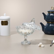 Şeffaf Turuncu Ayaklı Şekerlik, Şık ve Kullanışlı Ev Dekoru Seçeneği