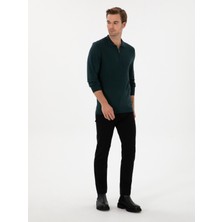 Cacharel Erkek Siyah Slim Fit Pamuk Liyosel Karışımlı Jean Pantolon 50313970-VR046