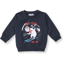 Hellobaby Erkek Bebek Sweatshirt Bisiklet Yaka Uzun Kol