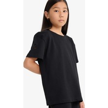 DeFacto Overshirt Fit Bisiklet Yaka Brode Kısa Kollu Tişört Kız Çocuk G1708A825AU