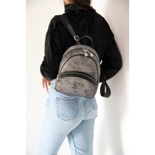 Silver Polo M.gümüş Tek Bölmeli Kadın Sırt Çantası SP945