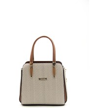 Silver & Polo Bej - Taba SP1136 Kadın El Çantası