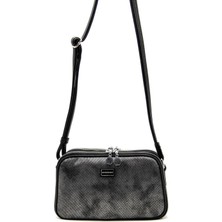 Silver Polo M.gümüş Üç Bölmeli Kadın Çapraz Çanta/postacı Çantası SP899