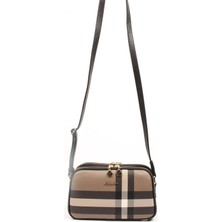 Silver Polo Kahve Üç Bölmeli Kadın Çapraz Çanta/postacı Çantası SP899