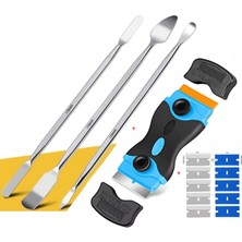 Evrensel 4in1 Bilgisayar Telefon Onarım Aletleri Seti Sökme Bıçakları Gözetleme Açma Aracı Metal Sökme Levye Kiti ve Kazıyıcı ST04