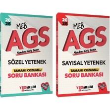Yediiklim 2026 Meb-Ags Sözel + Sayısal Yetenek Soru Bankası 2 Li Set Yediiklim Yayınları
