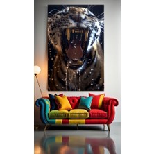 Özkacar Group Vahşetin Çığlığı V1 Ev Duvar Salon Güzellik Salonu Ofis Dükkan Dekarasyon Kanvas Tablo