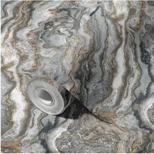 Modern Mermer Desenli Duvar Kağıdı 16,5 M², Silinebilir  - Roka 23102-6