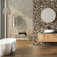 Modern Taş Desenli Duvar Kağıdı 16,5 M², Silinebilir  - Roka 23113-2