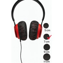 Tek Kullanımlık Kulaklık Hijyen Bonesi,Kullan At Kulaklık Kılıfı -  Siyah-7 cm (M)