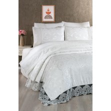 Çeyiz Diyarı Şal 7 Parça Gelin Seti Krem