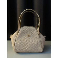 Armoni Hasır Mini El ve Omuz Çantası