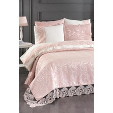 Çeyiz Diyarı Şal 7 Parça Gelin Seti Pudra