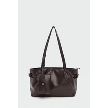 Bybo Vintage Omuz Çantası Kahve