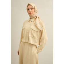 Armine 2025 Yaz Sezonu %100 Twill Ipek Eşarp 9304D 53