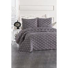 Çeyiz Diyarı Vesya 3 Parça Çift Kişilik Pike Takımı Antrasit