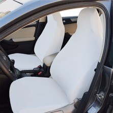 Tüm Araçlara Uyumlu Oto Servis Kılıfı Düz Beyaz Komple Set