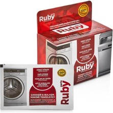 Ruby Parts Çamaşır - Bulaşık Makine Temizleyici 5'li Paket 40 Gr.