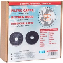 Universal Aspiratör Karbon Filtre (1004) 14Cm ( 2'li Paket)