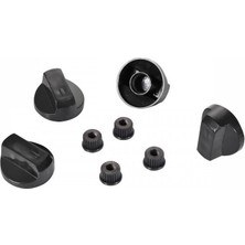 Universal Ocak Fırın Düğme Dar Yuvalı - Siyah