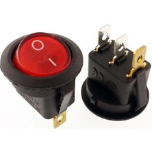 Anahtar Şalter Yuvarlak Süpürge Arnica Baston Tipi 10A (Işıklı)