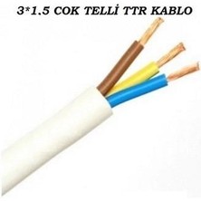 3X1,5 TTR KABLO BEYAZ ÖZNUR