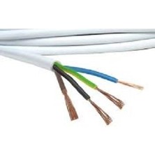 4x1,5 Mm2 Ttr H05W-F Beyaz Kablo Öznur