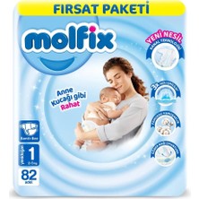 Bfs   Molfix Bebek Bezi Fırsat Paketi 1 Beden 2-5 kg 82 Adet