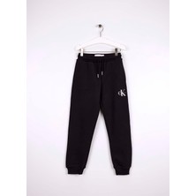 Calvin Klein Lastikli Paça Siyah Erkek Çocuk Eşofman Altı IU0IU00713BEH